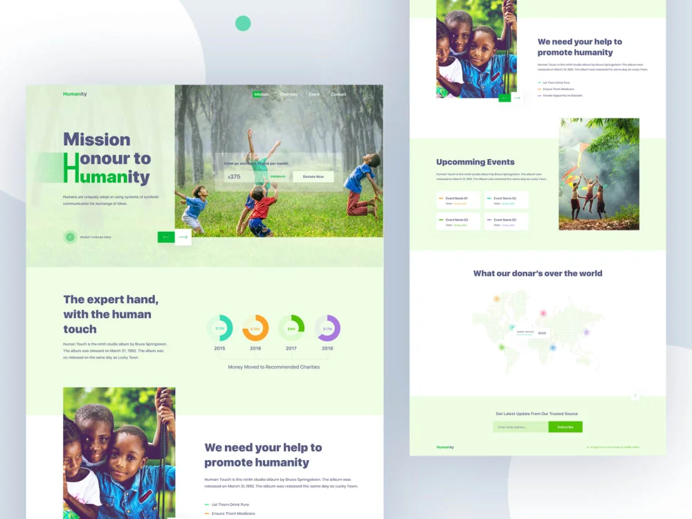 Charity website