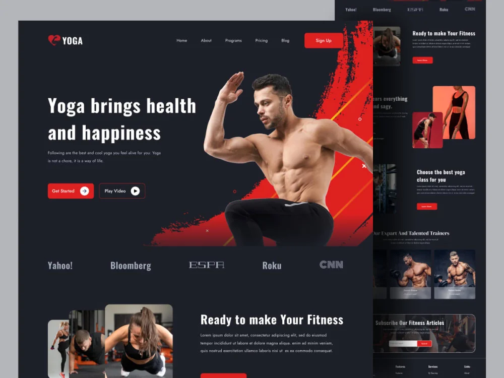 Gym website